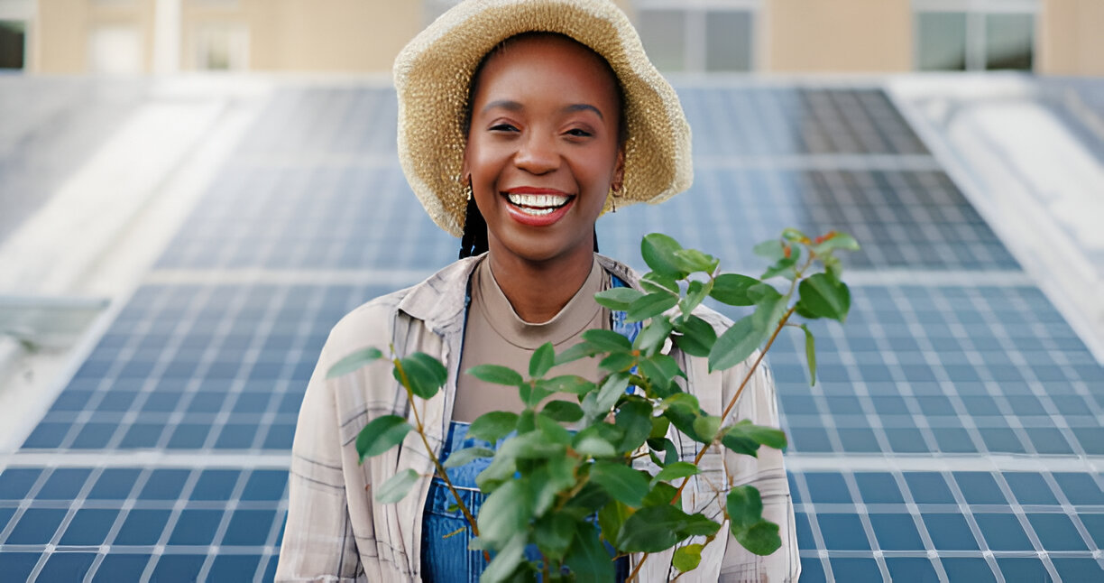 Solar panels in Africa